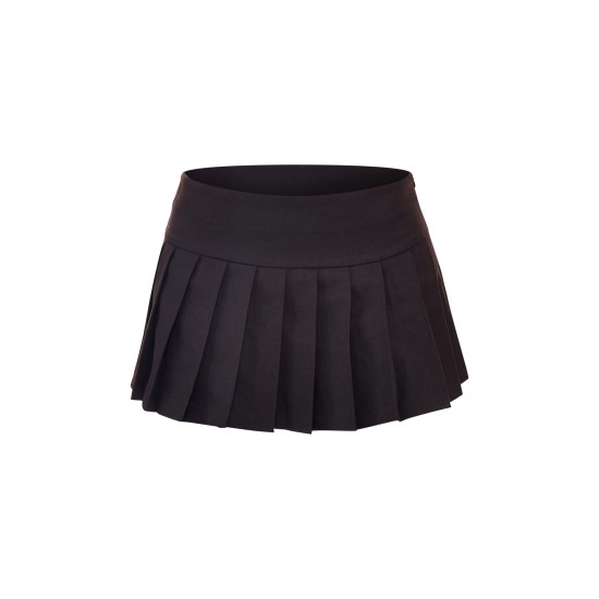 Black Pleated Micro Mini Skirt Black Pleated Micro Mini Skirt