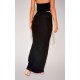 Black Soft Touch Ruched Back Maxi Skirt Black Soft Touch Ruched Back Maxi Skirt