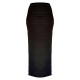 Black Soft Touch Ruched Back Maxi Skirt Black Soft Touch Ruched Back Maxi Skirt