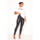 Black Faux Leather High Waisted Leggings Black Faux Leather High Waisted Leggings