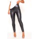 Black Faux Leather High Waisted Leggings Black Faux Leather High Waisted Leggings