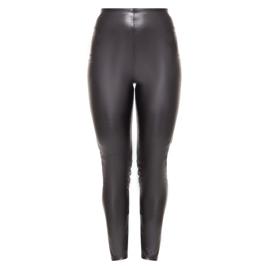 Black Faux Leather High Waisted Leggings Black Faux Leather High Waisted Leggings