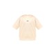 PRETTYLITTLETHING Cream Badge Detail Oversized Short Sleeve Sweatshirt PRETTYLITTLETHING Cream Badge Detail Oversized Short Sleeve Sweatshirt