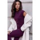 Burgundy Premium Soft Touch Skinny Flare Pants Burgundy Premium Soft Touch Skinny Flare Pants