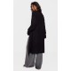 Black Ribbed Knitted Midi Cardigan Black Ribbed Knitted Midi Cardigan