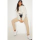 PRETTYLITTLETHING Sand Oversized Sweat Basic Hoodie PRETTYLITTLETHING Sand Oversized Sweat Basic Hoodie