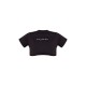 PRETTYLITTLETHING Cotton Black Oversized Crop T-Shirt PRETTYLITTLETHING Cotton Black Oversized Crop T-Shirt