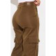 PRETTYLITTLETHING Shape Dark Khaki Green Buckle Detail Cargo Wide Leg Pants PRETTYLITTLETHING Shape Dark Khaki Green Buckle Detail Cargo Wide Leg Pants