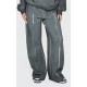 PRETTYLITTLETHING Washed Charcoal Premium Waist Wide Leg Sweatpants PRETTYLITTLETHING Washed Charcoal Premium Waist Wide Leg Sweatpants
