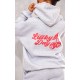Grey Marl Cherry Print Oversized Hoodie Grey Marl Cherry Print Oversized Hoodie
