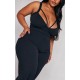 Plus Black Strap Detail Jumpsuit Plus Black Strap Detail Jumpsuit