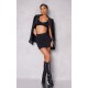 Black Stretch Woven Basic High Rise Micro Mini Skirt Black Stretch Woven Basic High Rise Micro Mini Skirt