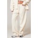 PRETTYLITTLETHING Cream Premium Embroidered Oversized Wide Leg Sweatpants PRETTYLITTLETHING Cream Premium Embroidered Oversized Wide Leg Sweatpants