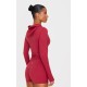 Dark Red Sculpt Hooded Gym Jacket Dark Red Sculpt Hooded Gym Jacket