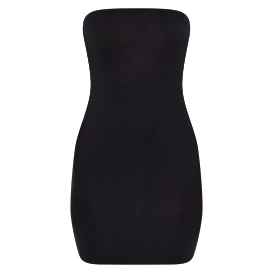 Black Jersey Bandeau Bodycon Dress Black Jersey Bandeau Bodycon Dress
