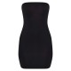 Black Jersey Bandeau Bodycon Dress Black Jersey Bandeau Bodycon Dress