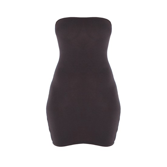 Black Jersey Bandeau Bodycon Dress Black Jersey Bandeau Bodycon Dress