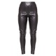 Black Faux Leather Pintuck Detail Leggings Black Faux Leather Pintuck Detail Leggings