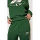 PRETTYLITTLETHING Forest Green Embroidered Contrast Straight Leg Sweatpants PRETTYLITTLETHING Forest Green Embroidered Contrast Straight Leg Sweatpants