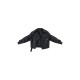Black Textured Look Faux Leather Biker Jacket Black Textured Look Faux Leather Biker Jacket