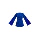 Bright Blue Glitter Plisse Flare Sleeve Cut Out Romper Bright Blue Glitter Plisse Flare Sleeve Cut Out Romper