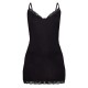 Black Lace Trim Jersey Nightie Black Lace Trim Jersey Nightie