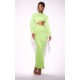 Lime Sequin Cut Out Long Sleeve Maxi Dress Lime Sequin Cut Out Long Sleeve Maxi Dress