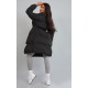 Maternity Black Oversized Collar Belted Longline Puffer Coat Maternity Black Oversized Collar Belted Longline Puffer Coat