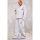 Grey Marl Cherry Print Oversized Wide Leg Sweatpants Grey Marl Cherry Print Oversized Wide Leg Sweatpants
