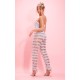 Silver Tassel Sequin Corset Bandeau Jumpsuit Silver Tassel Sequin Corset Bandeau Jumpsuit