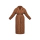 Plus Dark Brown Maxi Belted Quilted Coat Plus Dark Brown Maxi Belted Quilted Coat