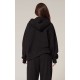 PRETTYLITTLETHING Black Premium Embroidered Zip Front Oversized Hoodie PRETTYLITTLETHING Black Premium Embroidered Zip Front Oversized Hoodie