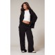 PRETTYLITTLETHING Black Premium Embroidered Zip Front Oversized Hoodie PRETTYLITTLETHING Black Premium Embroidered Zip Front Oversized Hoodie