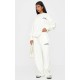 Cream Contrast Embroidered Saint Louis Low Rise Wide Leg Sweatpants Cream Contrast Embroidered Saint Louis Low Rise Wide Leg Sweatpants