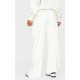 Cream Contrast Embroidered Saint Louis Low Rise Wide Leg Sweatpants Cream Contrast Embroidered Saint Louis Low Rise Wide Leg Sweatpants
