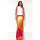 White Stretch Slinky Ruched Side Long Top White Stretch Slinky Ruched Side Long Top