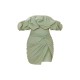 Sage Green Mesh Puff Detail Corset Bodycon Dress Sage Green Mesh Puff Detail Corset Bodycon Dress