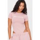 PRETTYLITTLETHING Light Pink Logo Short Sleeve Bodysuit PRETTYLITTLETHING Light Pink Logo Short Sleeve Bodysuit