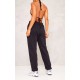 Black Sweat Cuffed High Waist Sweatpants Black Sweat Cuffed High Waist Sweatpants