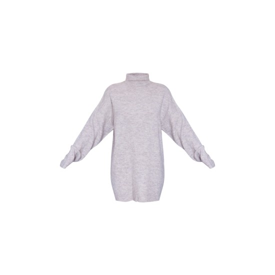 Stone Knitted Slouchy Sweater Dress Stone Knitted Slouchy Sweater Dress