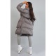 Maternity Grey Oversized Collar Belted Longline Puffer Maternity Grey Oversized Collar Belted Longline Puffer