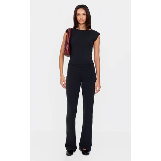 Black Premium Soft Touch Skinny Flare Pants Black Premium Soft Touch Skinny Flare Pants