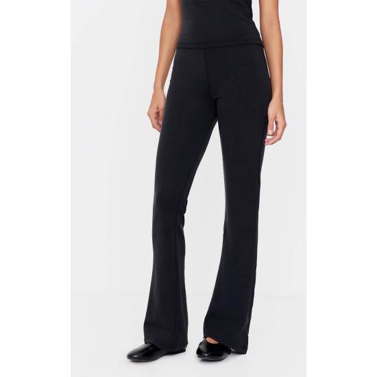 Black Premium Soft Touch Skinny Flare Pants Black Premium Soft Touch Skinny Flare Pants