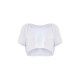 Cotton White Oversized Crop T-Shirt Cotton White Oversized Crop T-Shirt