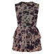 Brown Cow Print Mesh Rara Skort Romper Brown Cow Print Mesh Rara Skort Romper