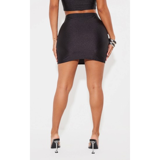 Shape Black Disco Sculpt Micro Mini Skirt Shape Black Disco Sculpt Micro Mini Skirt