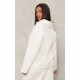 Maternity Cream Quarter Zip Long Sleeve Sweatshirt Maternity Cream Quarter Zip Long Sleeve Sweatshirt