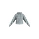 PRETTYLITTLETHING Charcoal Grey Logo Badge Detail Oversized Hoodie PRETTYLITTLETHING Charcoal Grey Logo Badge Detail Oversized Hoodie