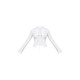 White Fitted Buckle Detail Shirt White Fitted Buckle Detail Shirt