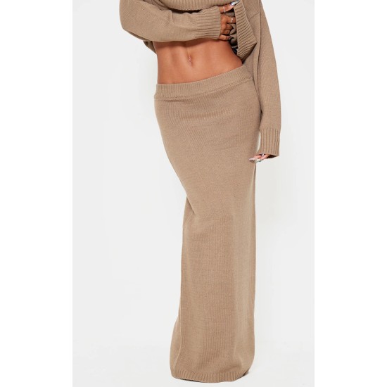 Light Mocha Soft Knit Maxi Skirt Light Mocha Soft Knit Maxi Skirt